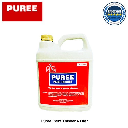 Puree Paint Thinner 4 Liter / 1 Gallon (Packaging may vary) | Shopee ...