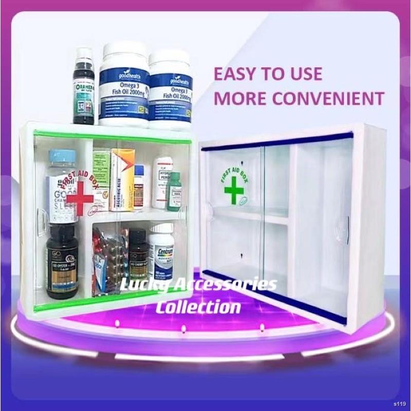 7707 First Aid Kit Box WallMounted Medicine With Screws First