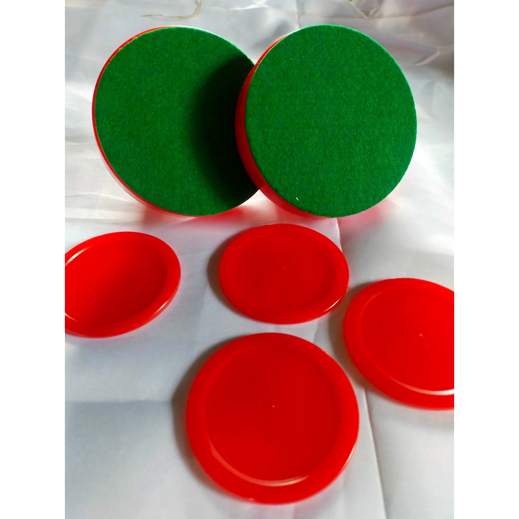 BIG, MEDIUM AND SMALL ROUND PUCK FOR AIR HOCKEY SET/ BOLA SA AIR HOCKEY ...