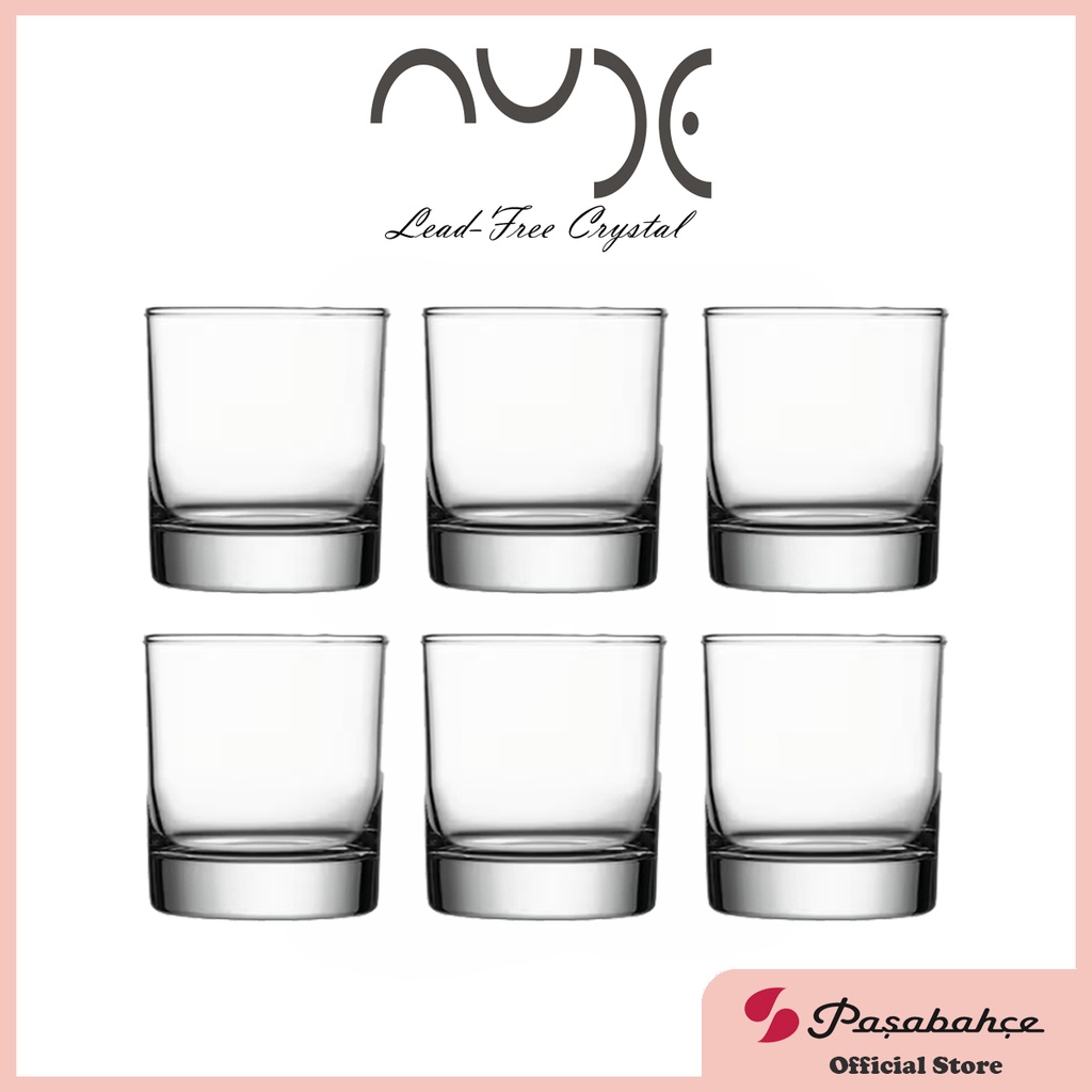 Pasabahce Crystal Rocks-S Glass 290cc 9.66oz, Set of 6 (64014 6s ...