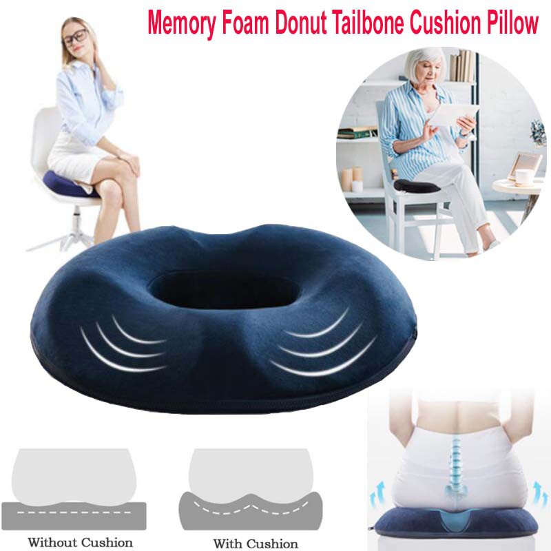 Donut Pillow Tailbone Hemorrhoid Seat Cushion Orthopedic Pain Relief