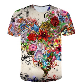 Summer Rose Flower graphic t shirts For Men and Women Fashion Casual  Personality O-neck Print T-shirt 3D harajuku style Tee Top