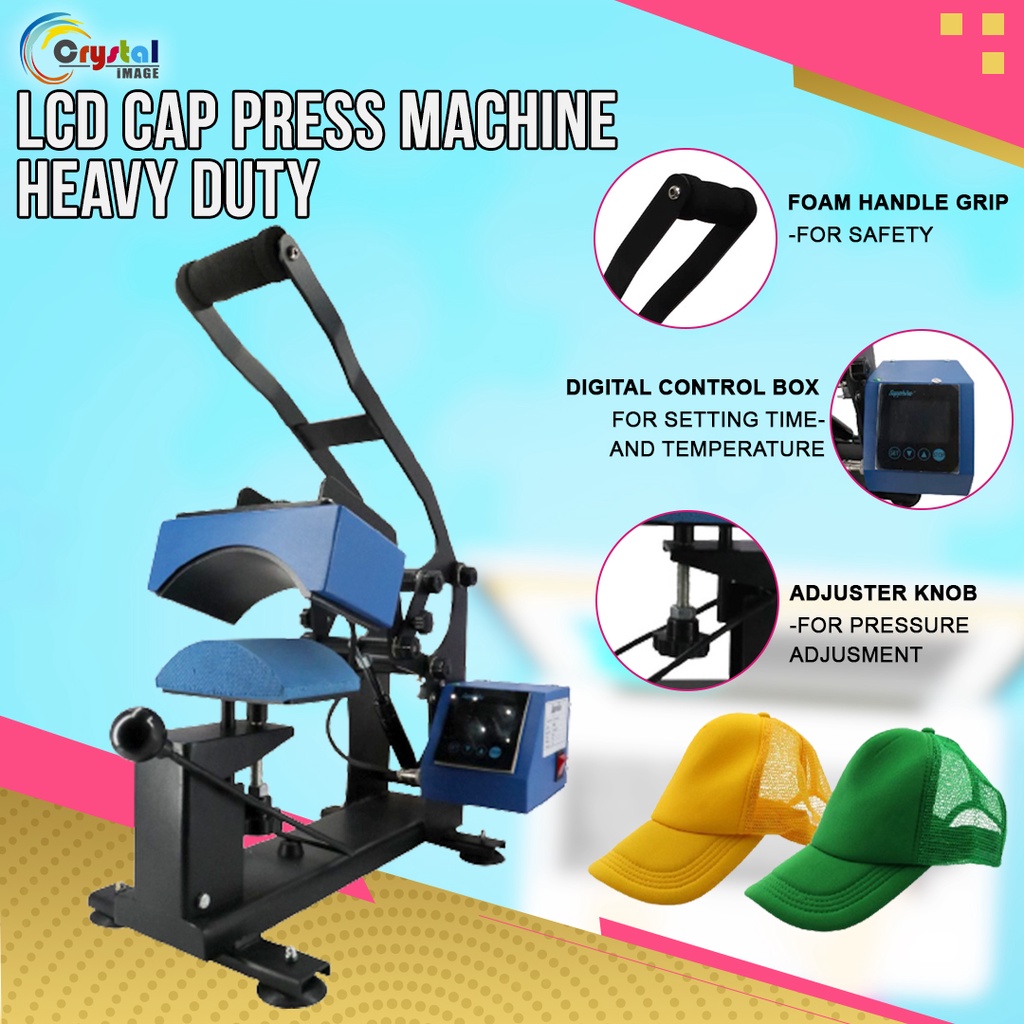 Sapphire LCD Cap Printing Machine Heavy Duty Sublimation Cap Press