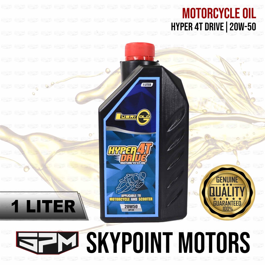LUBRIGOLD HYPER DRIVE 4T 20W50 Engine Oil 1L Applicable to