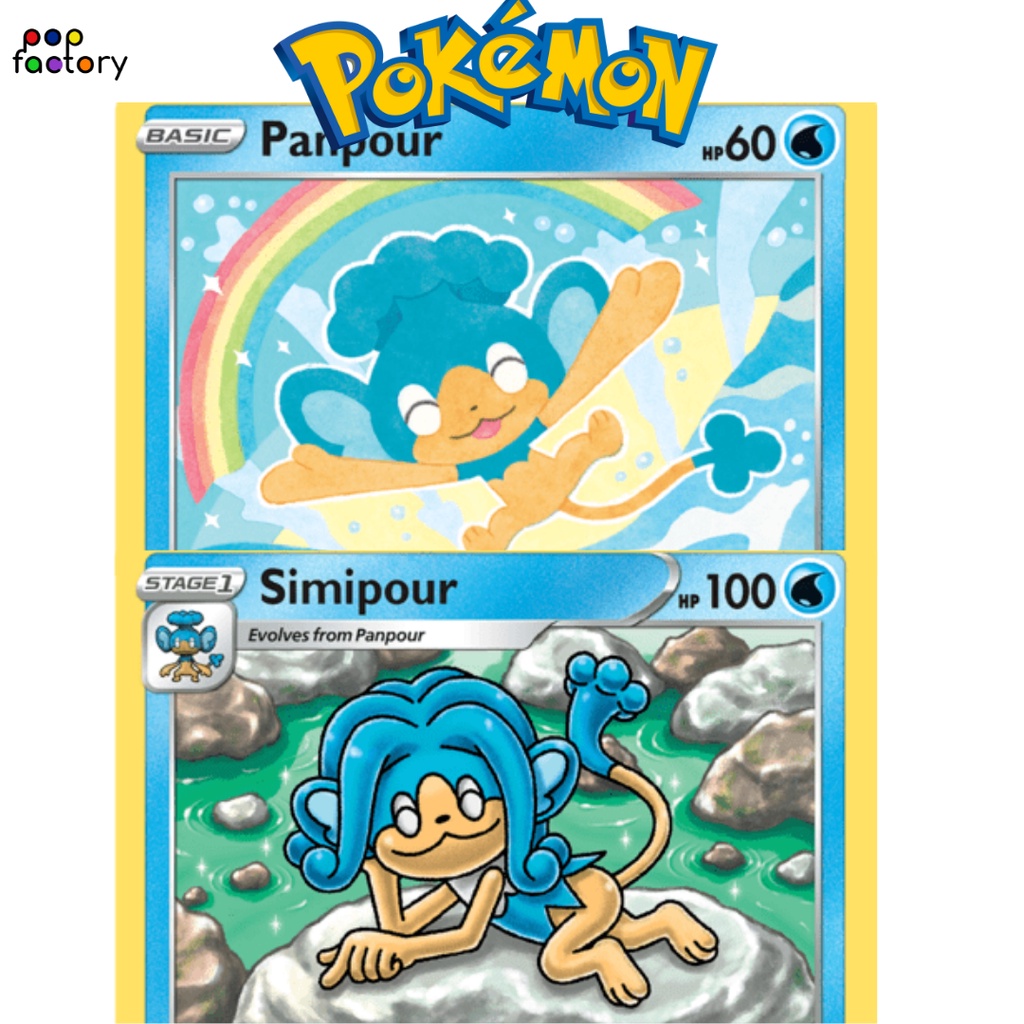 Panpour & Simipour Pokemon Cards TCG (5th Gen Pokemon) | Shopee Philippines