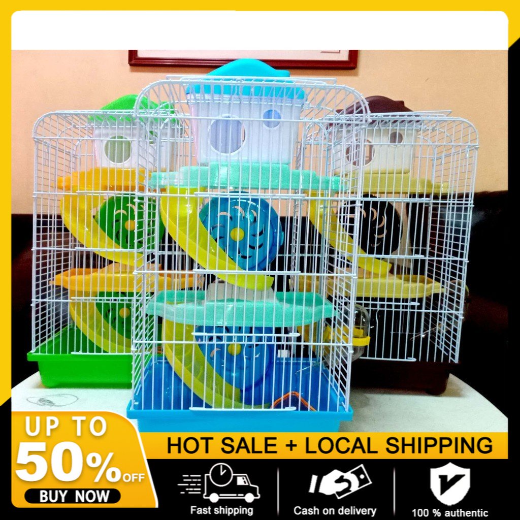 Fresh Look at Hamster Cage 3 Layer Complete Set Up With 2 Wheels