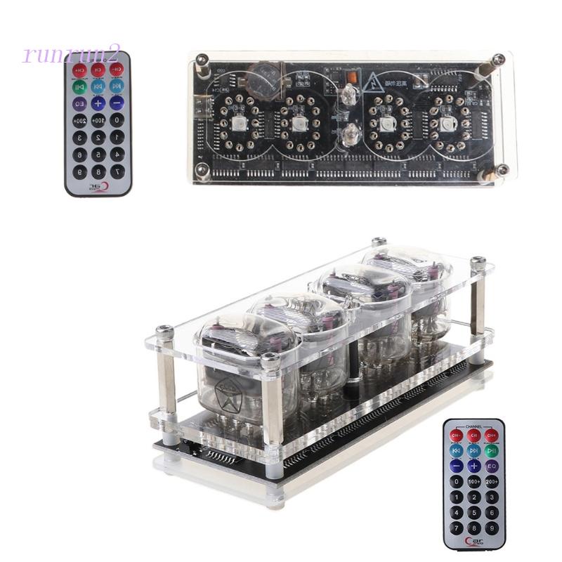 RUN 4 Bit Digital AnalogDigital Clocks Clock Electronic Nixie Table Tube Desk Led Shopee