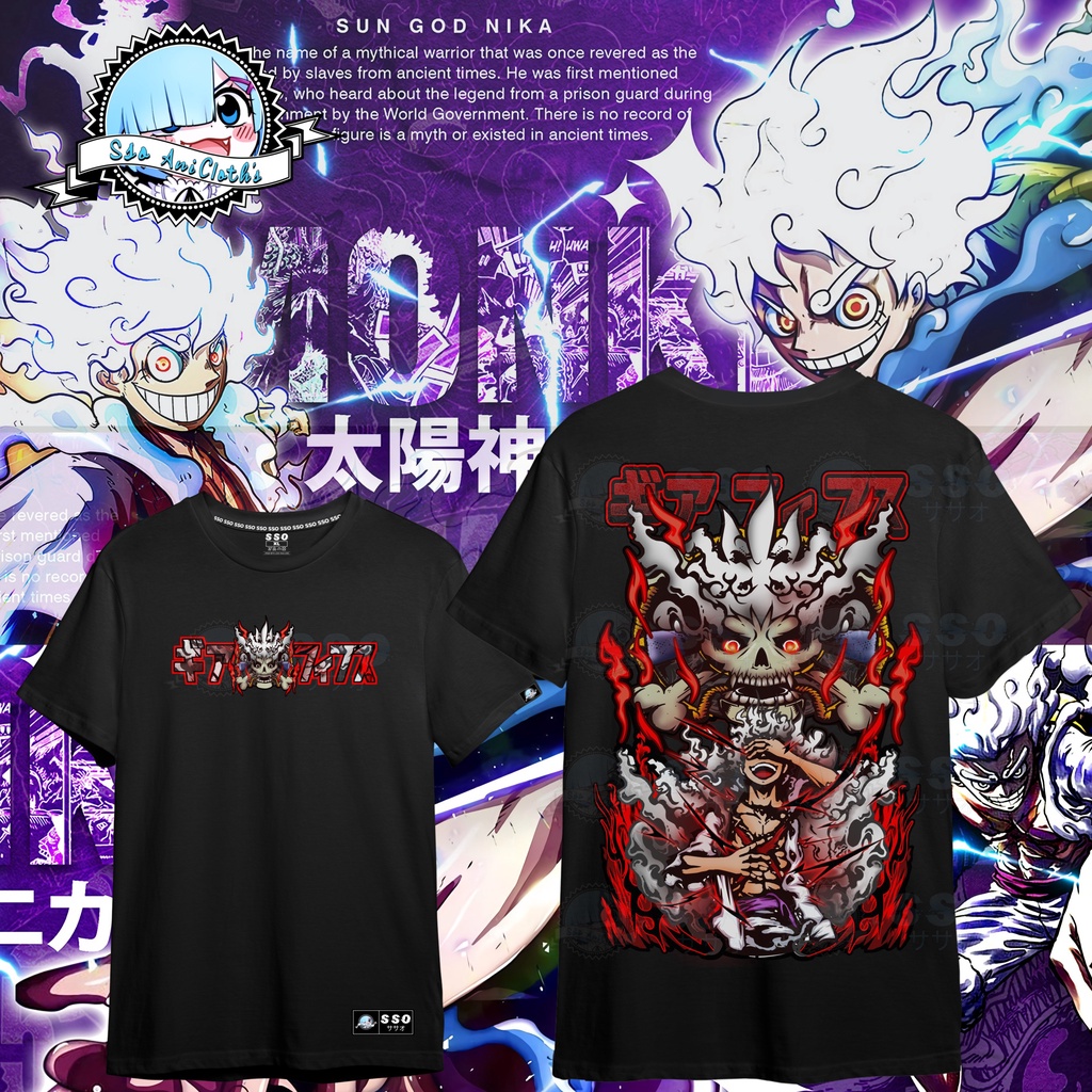 Anime Shirt - Sun God Nika Luffy - One Piece | Shopee Philippines