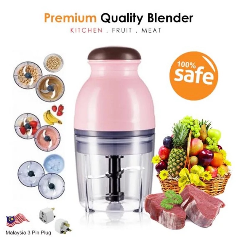 WXD Blender Grinder Food Processor Blender Capsule Cutter Quatrefolic ...