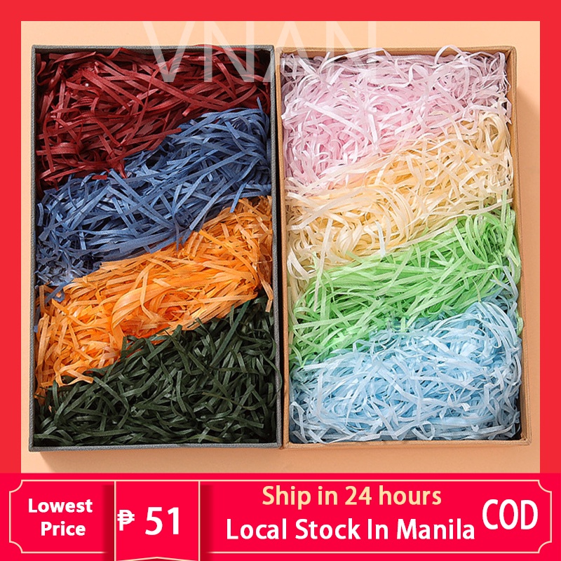 Colorful Shredded Paper Packaging Gift Boxes Fillers Paper 100g ...