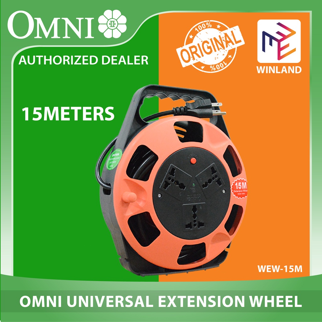 OMNI by Winland Pure Copper Extension Cable Wire Wheel 15 Meters Cord