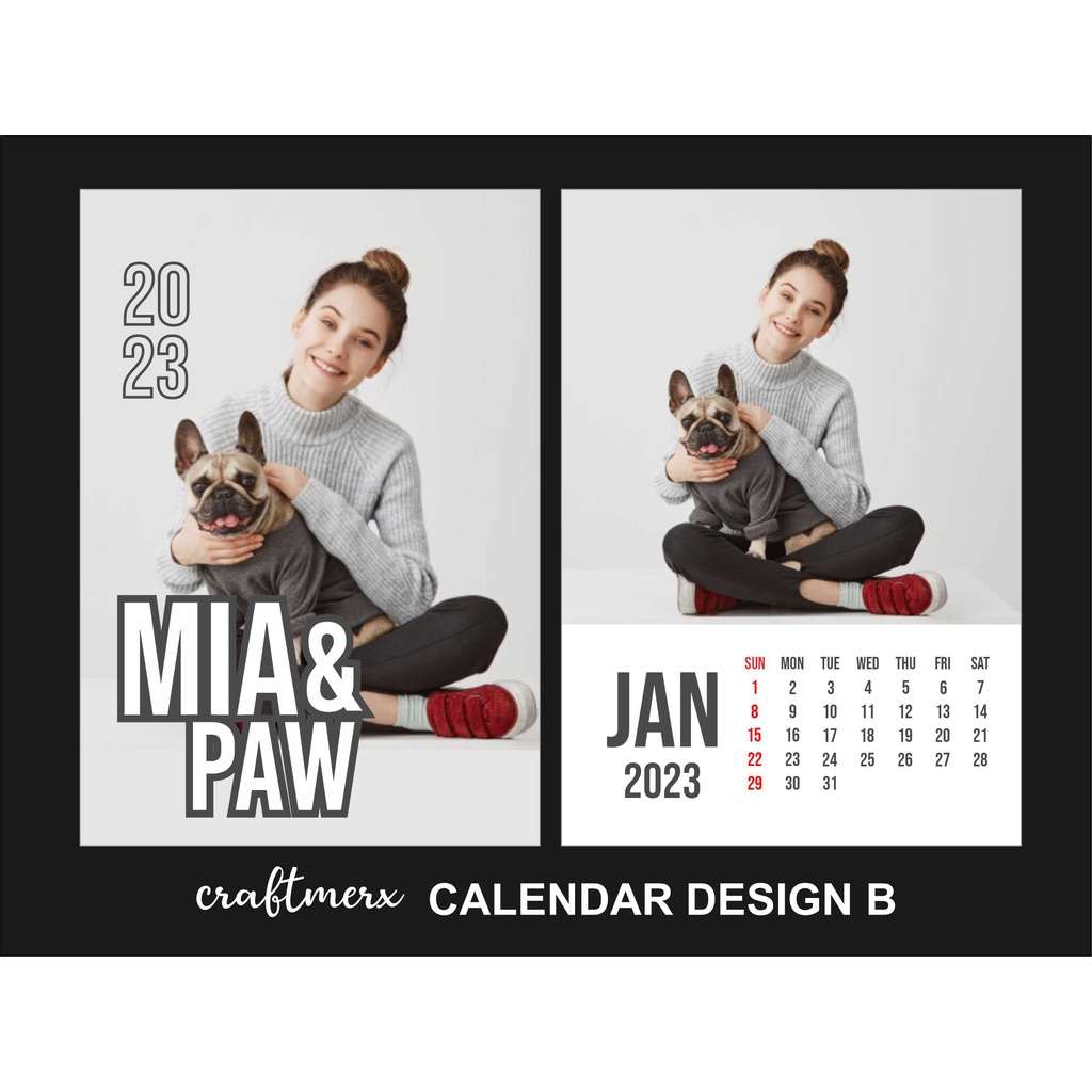 2025 Personalized Desk Calendar STANDARD SIZE Shopee Philippines