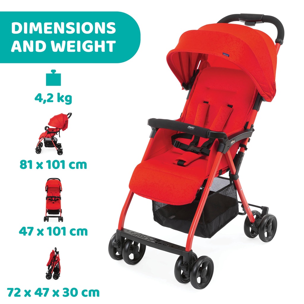 Chicco All New Ohlala 3 Lightweight Baby Stroller for toddler travel Shopee Philippines