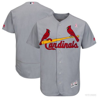 Mens Majestic St Louis Cardinals ALBERT PUJOLS Baseball Jersey GRAY