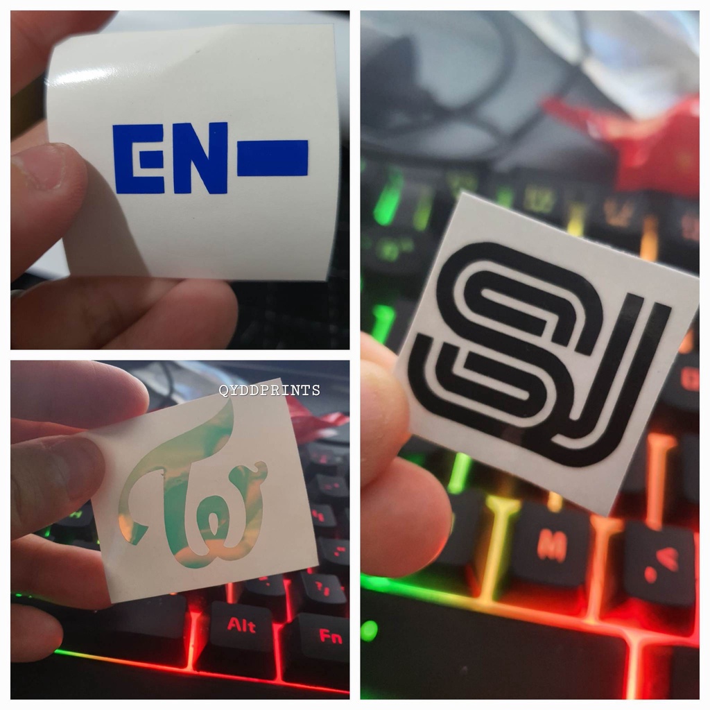 KPOP LOGOS DECAL VINYL WATERPROOF STICKER Shopee Philippines