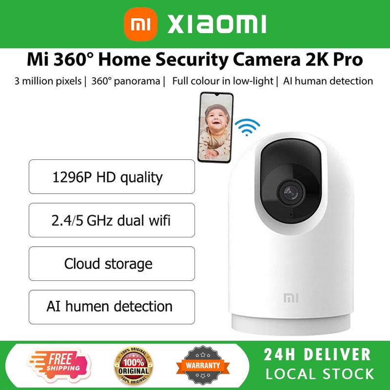Xiaomi Mijia 360 IP Camera Mi Home CCTV 1296P HD Security AI Motion