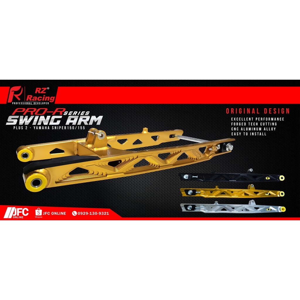 RZ Racing Swing Arm Pro-R Series V2 PLUS 2 Sniper150/155 | Shopee ...