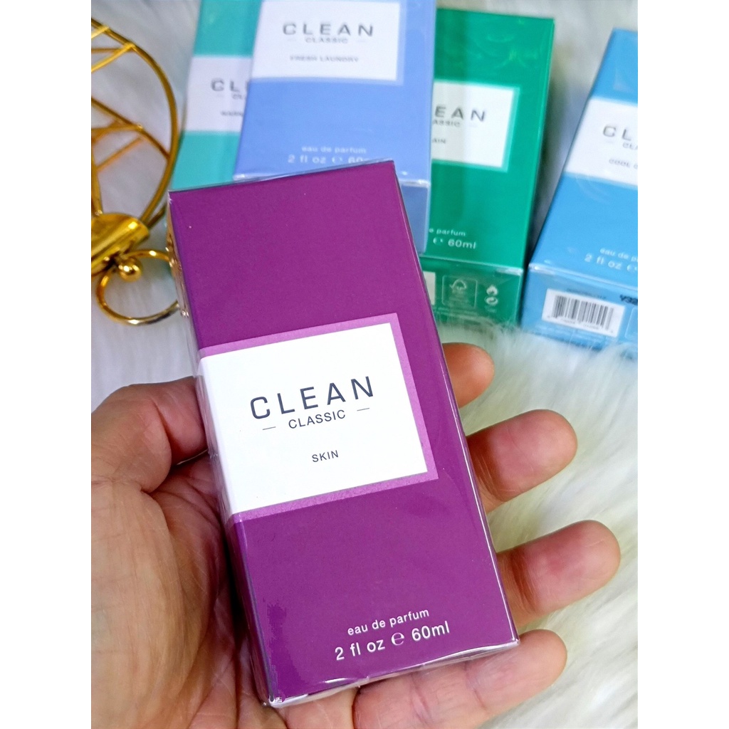 Clean Classic Skin 60ml edp Rain, Cool Cotton, Fresh Laundry, and Warm