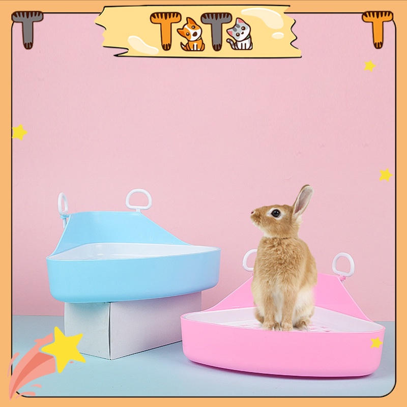 Ti Ti Rabbit Litter Box Rectangular Hamster Toilet Bunny Litter Box