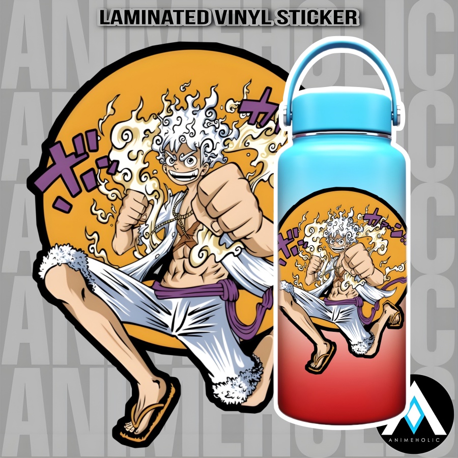 Tumbler Sticker Sun God Nika Monkey D. Luffy Gear 5 Decals with Mystery ...
