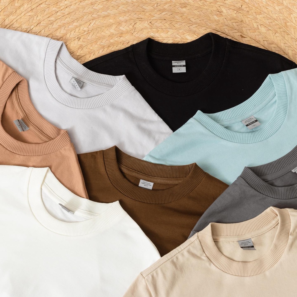 TOPGEE Premium Soft Cotton Tees | Oversized Plain Crewneck Shirts ...