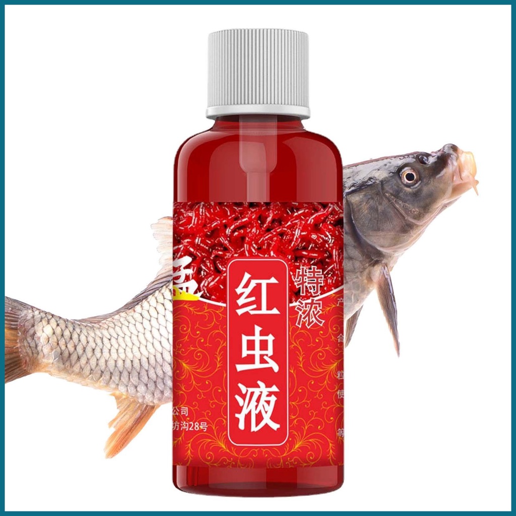 Red Worm Liquid 60ml Fishing Additive Scent Fish Attractants Smell Lure  Tackle Food for Trout Cod Carp Bass Fishing luph