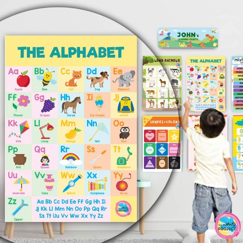 ALPHABET LAMINATED WALL CHART A4 | Shopee Philippines