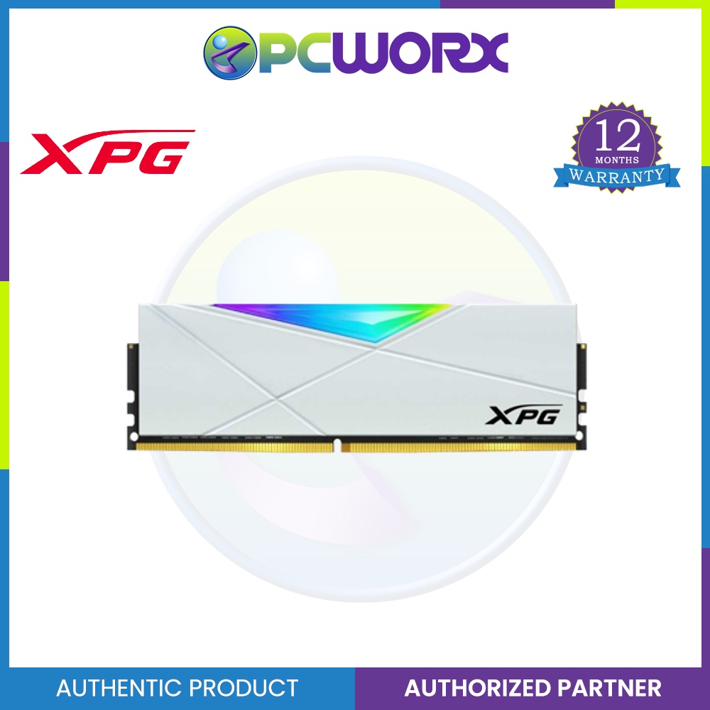 Adata XPG Spectrix D50 8gb White Silver RAM DDR4 3200Mhz (AX4U32008G16A ...