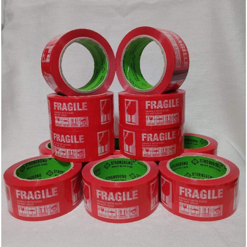 Fragile Stickers and Tape Handle with Care Warning 50/100 pcs, 1 roll ...