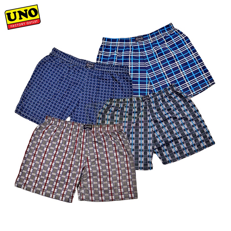 Uno Men's Checkered Boxer Brief Free size (Random Colors) | Shopee ...