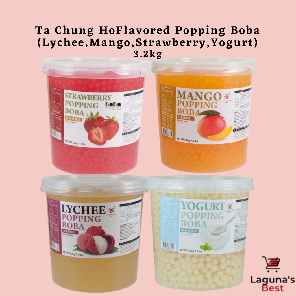 Ta Chung Ho Flavored Popping Boba (Lychee, Mango, Strawberry, Yogurt) 3