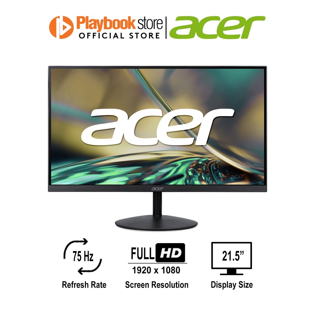 Acer SA222Q BI 21.5" FHD 1920x1080 VA Technology 1ms 75Hz AMD FreeSync ...