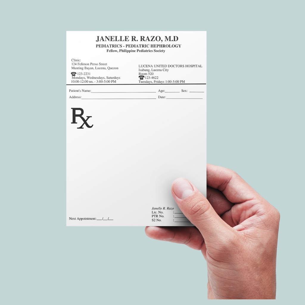 Prescription Pad/ Customized Prescription Pad | Shopee Philippines
