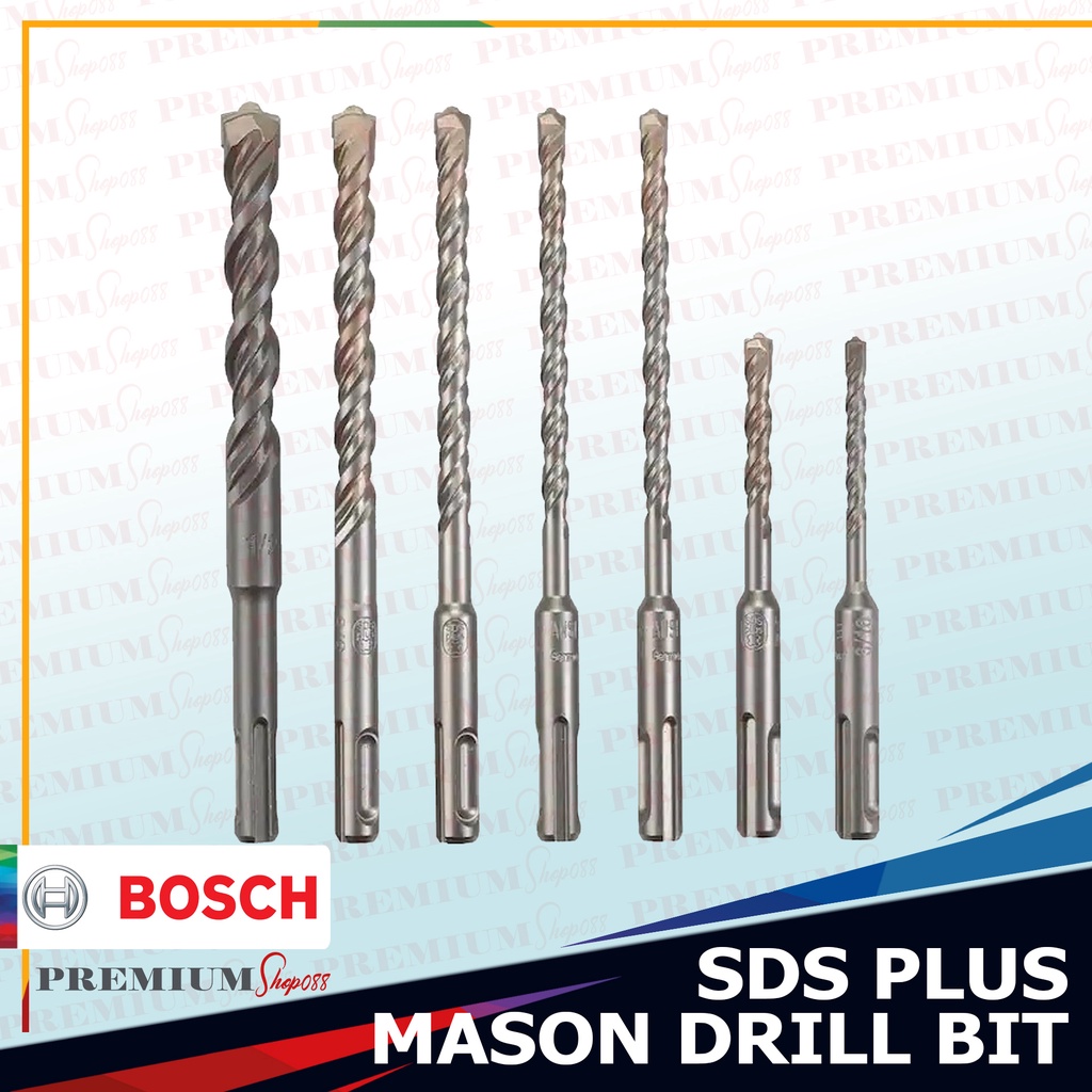 Bosch Sds Plus Drill Bit 4mm 5mm 6mm 8mm 10mm 12mm 14mm 16mm Sds