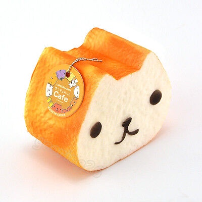 1PCS 10CM Jumbo Squishy Kapibarasan Toast Slow Rising Bread Cellphone ...