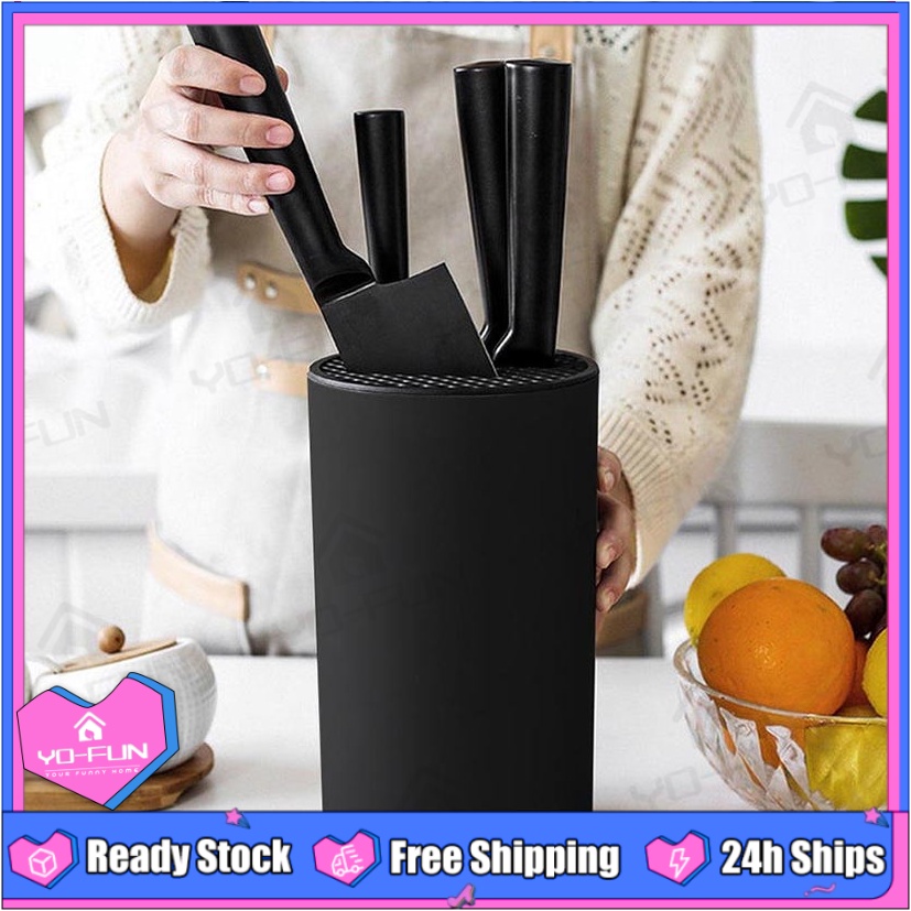 Yo-Fun Kitchen Knife Rack Plug-In Storage Rack Tableware Set Storage ...