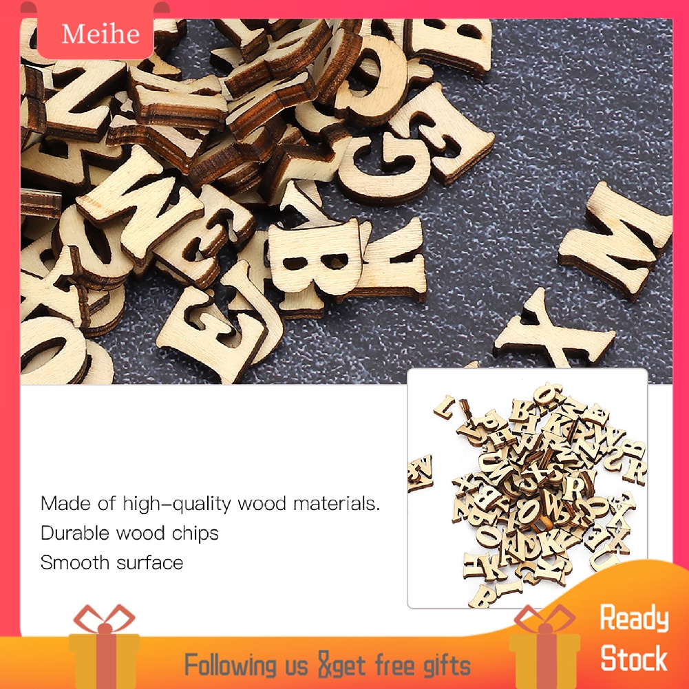 [Ready Stock] Meihe 200PCS Small DIY Wood Craft Alphabet Letters ...