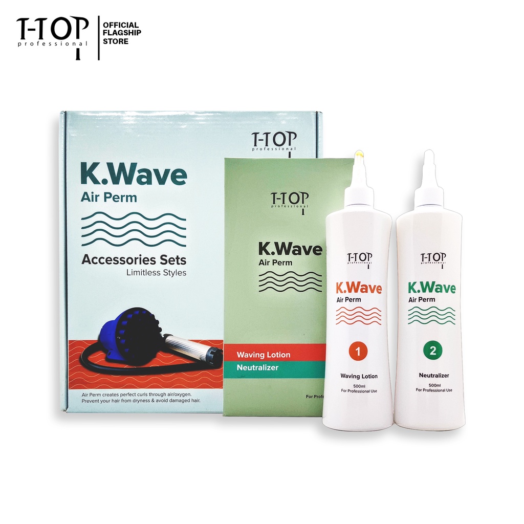 Hair Curl Solution Korean K Wave Perm Lotion Set & Accessories By TTOP