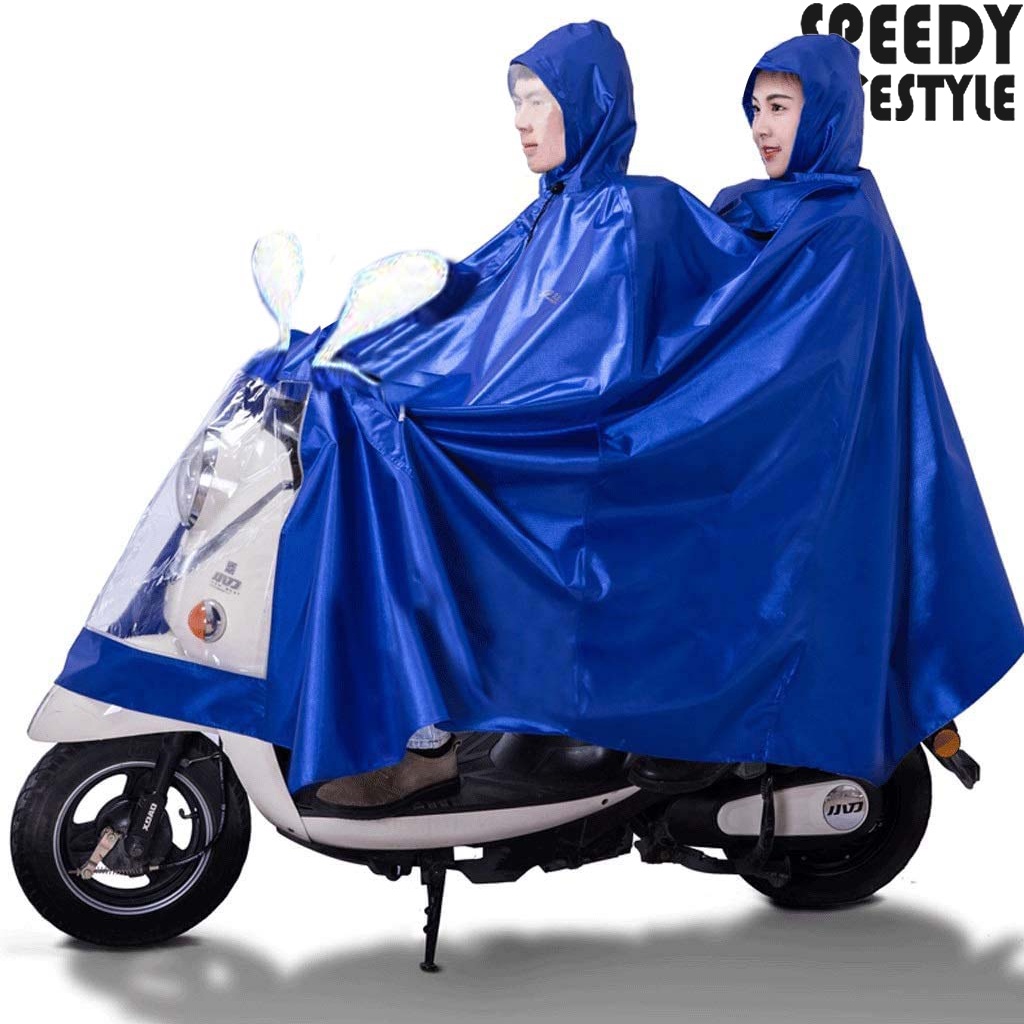 2 Person Raincoat Men and Women Poncho Electric Motorcycle Raincoat ...