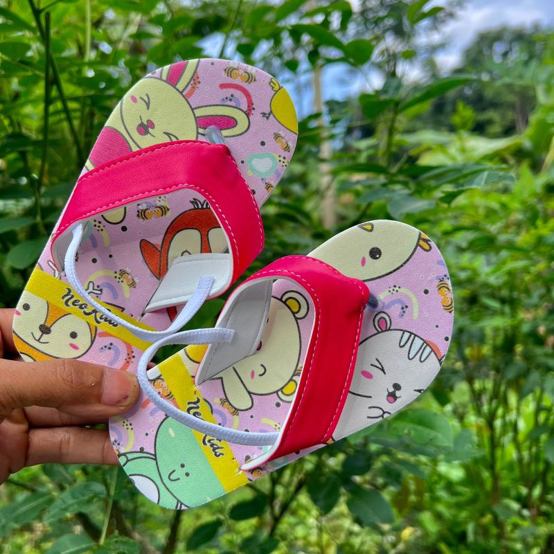 Kids animal flip flops hot sale