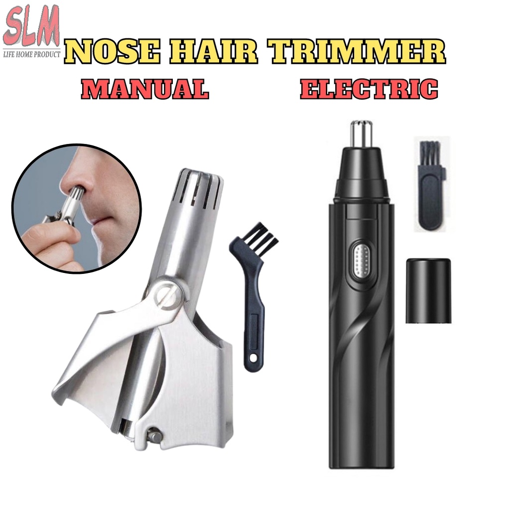 SLM Nose Hair Trimmer Portable Manual and Electric Nose Hair Trimmer