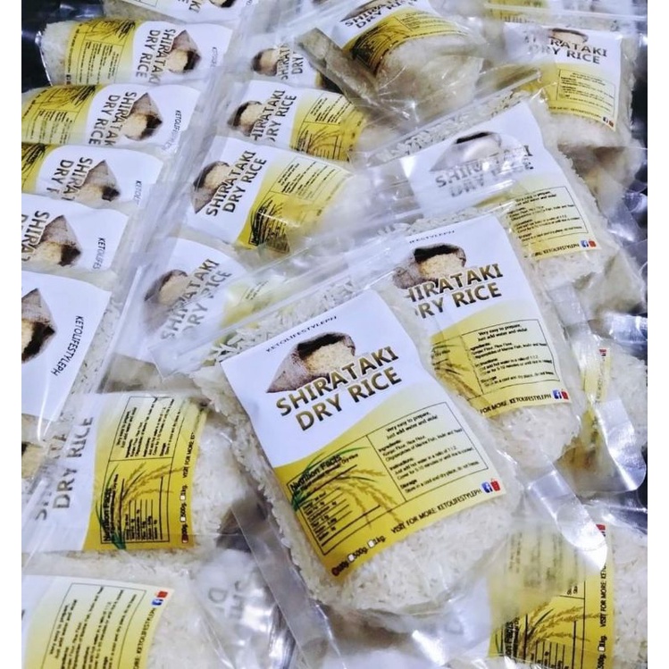 Dry Dried Shirataki Rice Konjac 100g (KETO/Lowcarb/Low Calorie