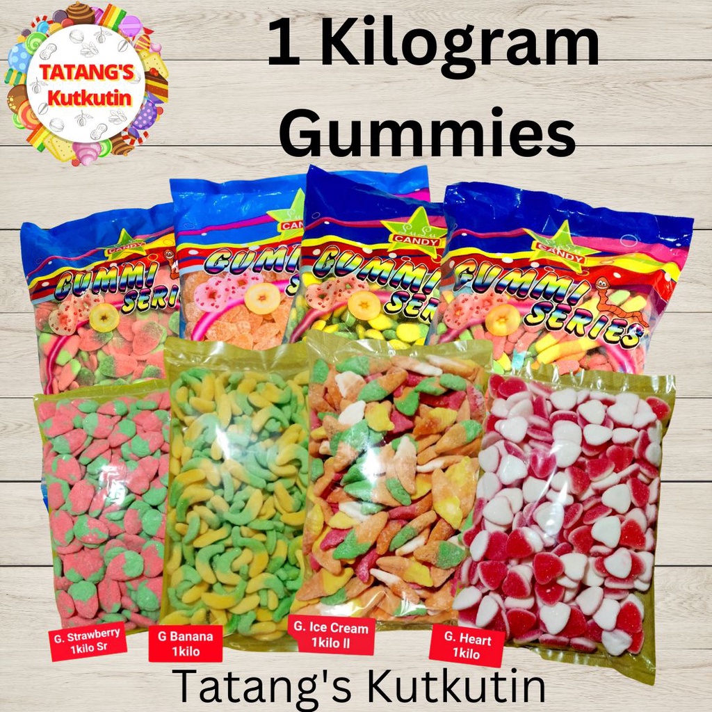 CODGUMMY CANDIES GUMMIES GUMMY CANDY 1 KILOGRAMS (LULU/SUNRISE/MELODY