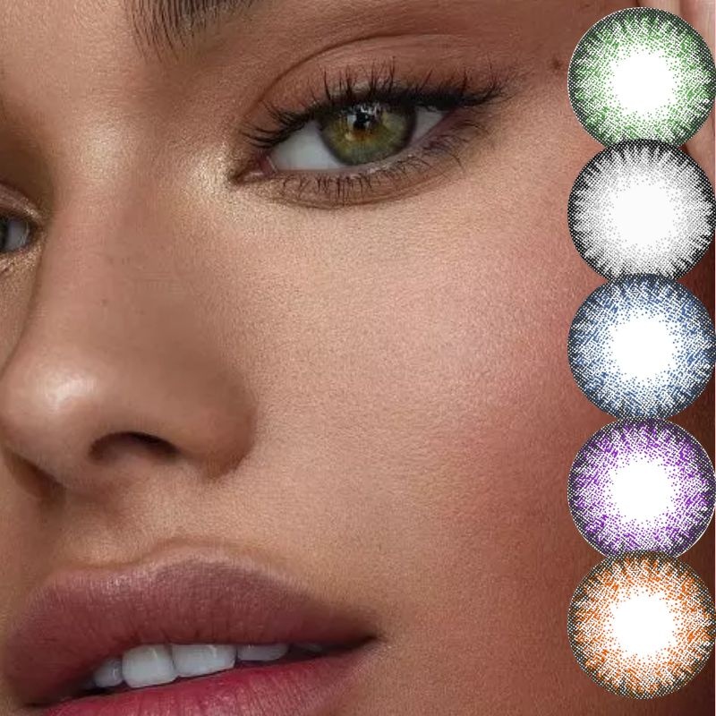 Magic Eye 1 PAIR / 2 PCS Egypt Gray Purple Soft Contact Lens Doll Eyes