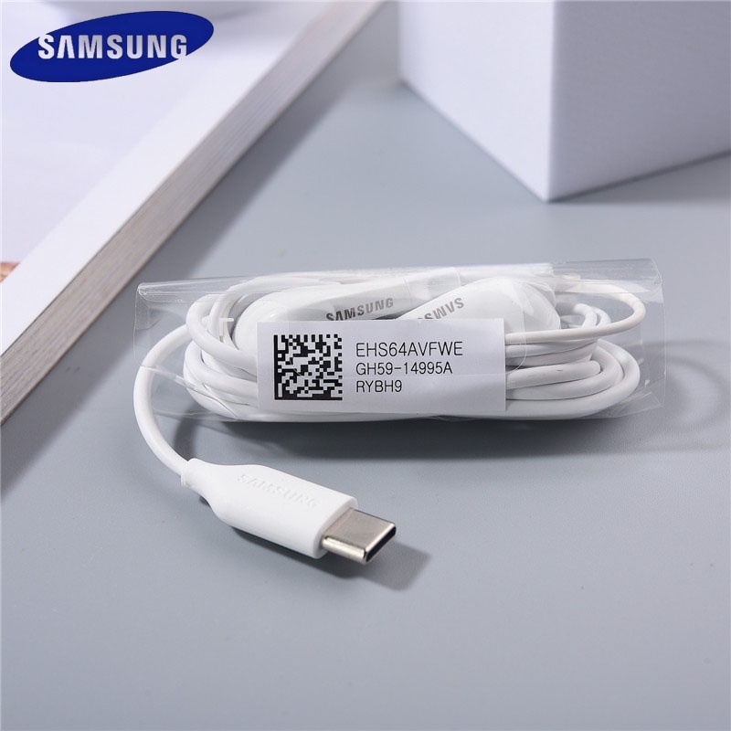 for Samsung Type C Earphone USBC Jack Headset Earpiece Mic Volume