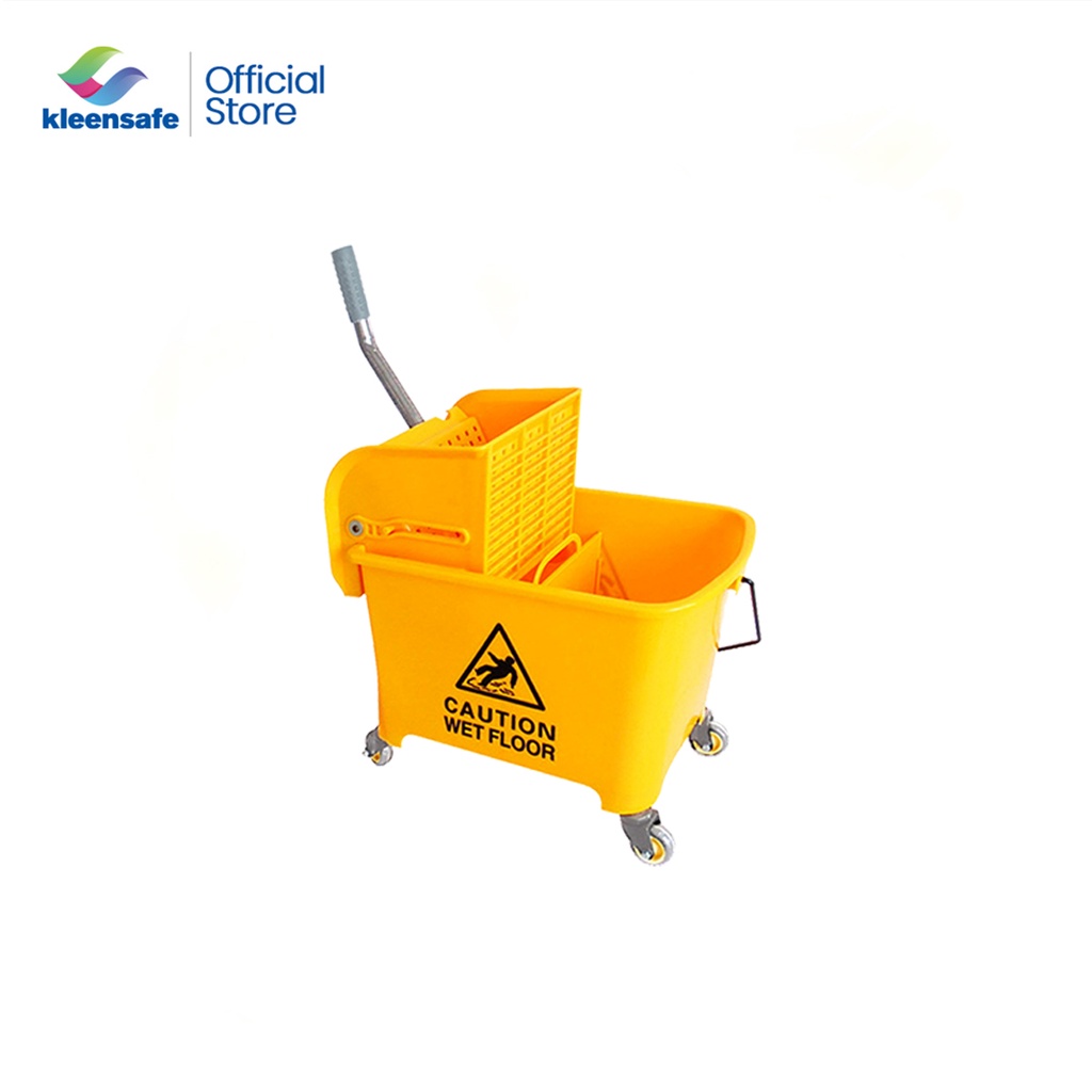 Kleensafe 20L Heavy Duty Commercial Mop Squeezer Mop Bucket Wringer