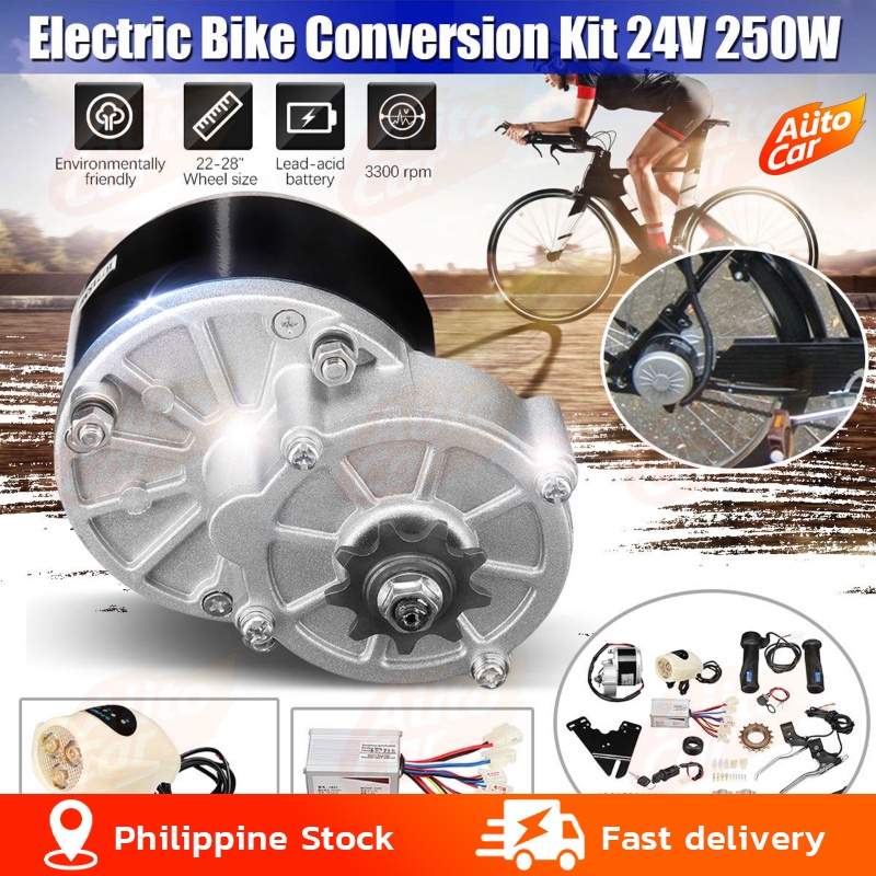 Ready Stock 24V 250W Bicycle Modification Conversion Scooter Motor Controller Kit Electric Vehicle Modification Set For 22 28 Inch Bicycles Shopee Philippines