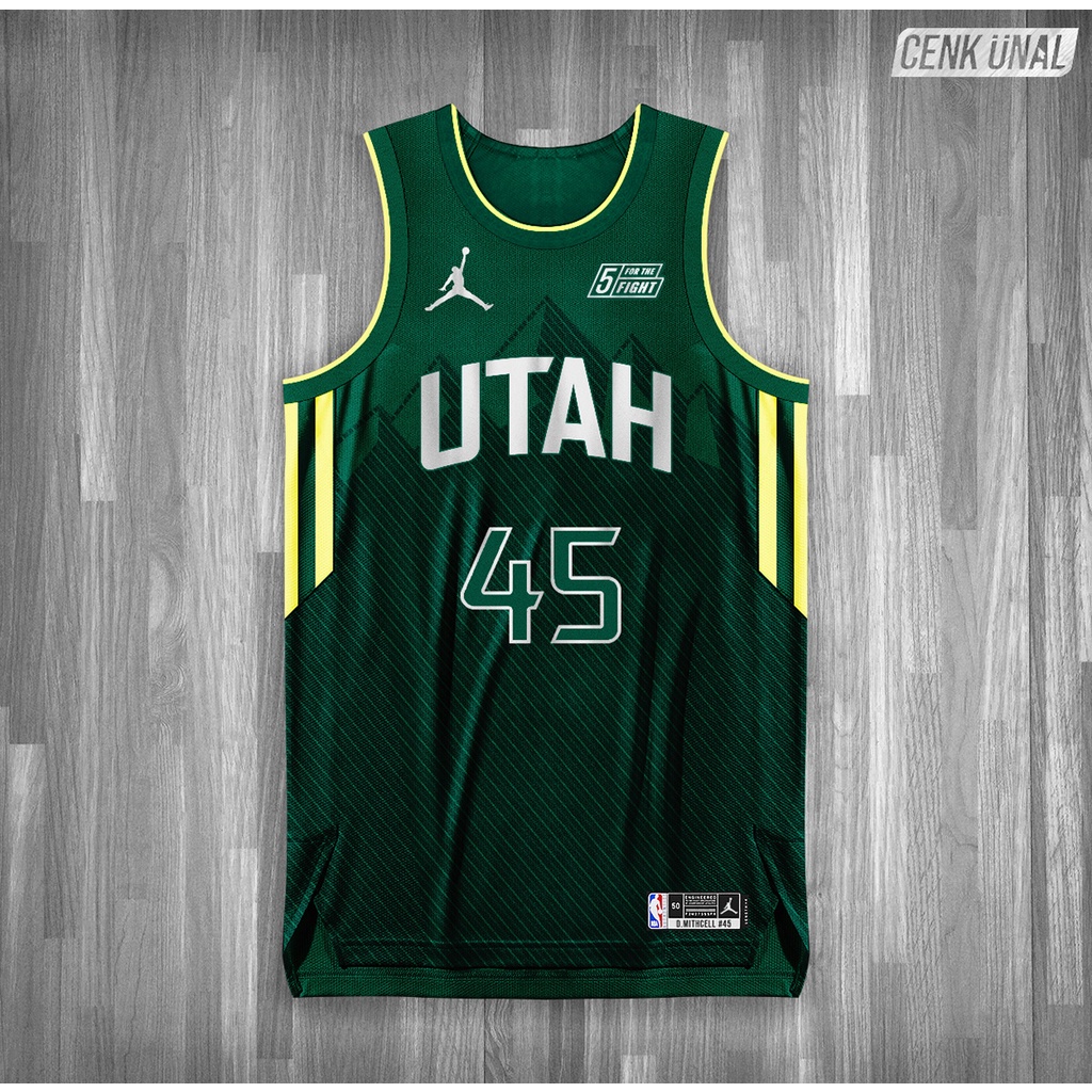 Donovan mitchell throwback cheap jazz jersey