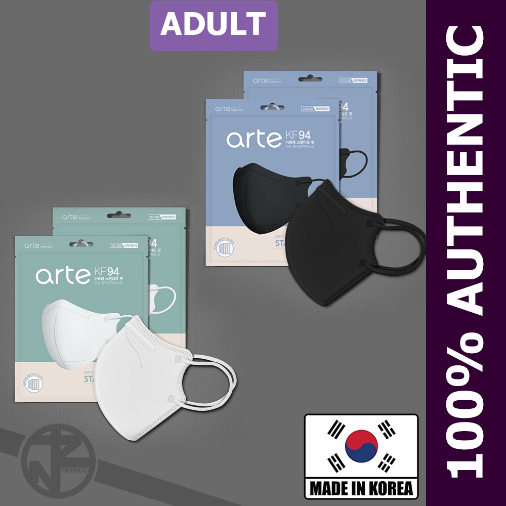 ARTE KF94 Black and White Korean Mask Authentic Originalk94 face mask