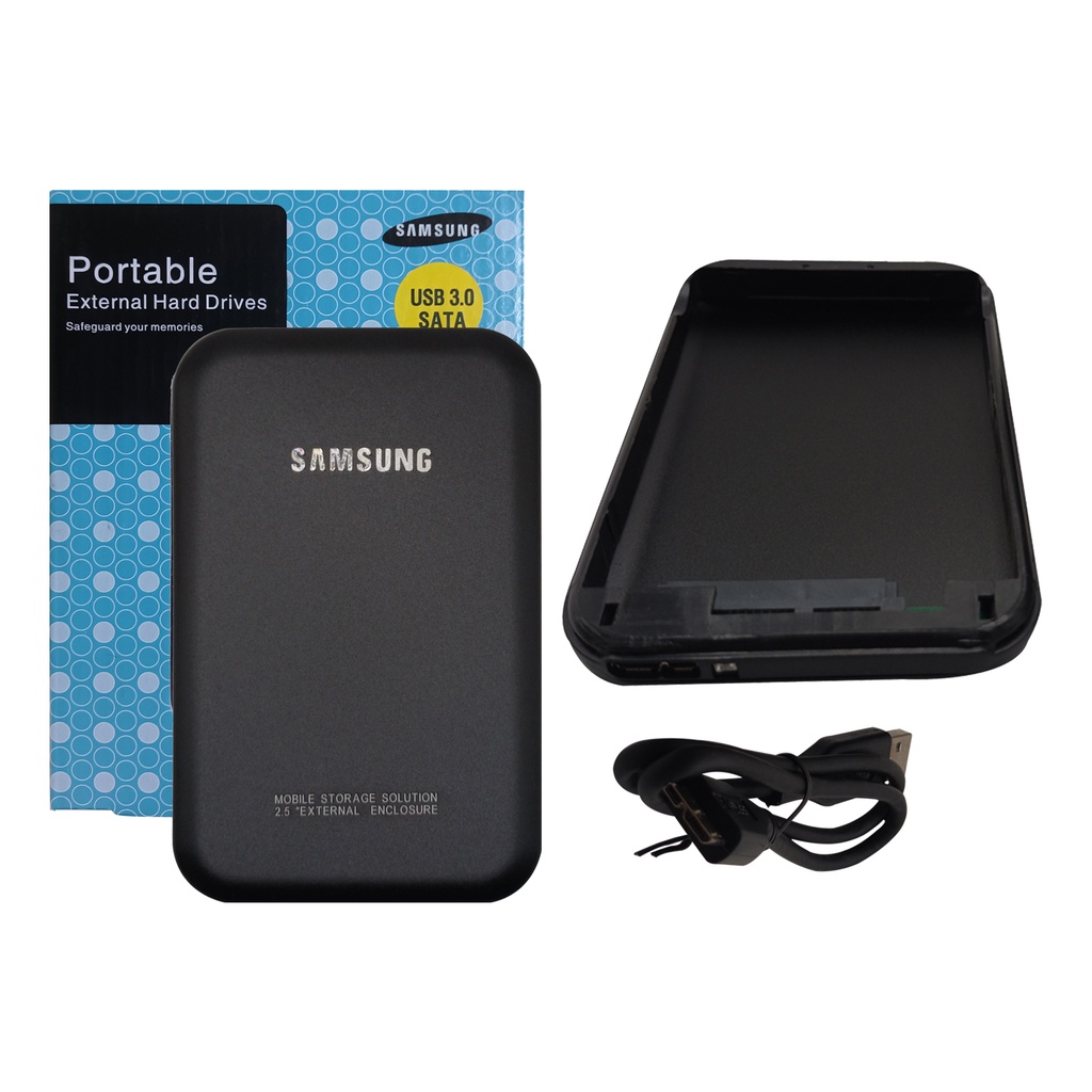 Portable External Hard Drive 3.0 Enclosure (Black) Shopee Philippines